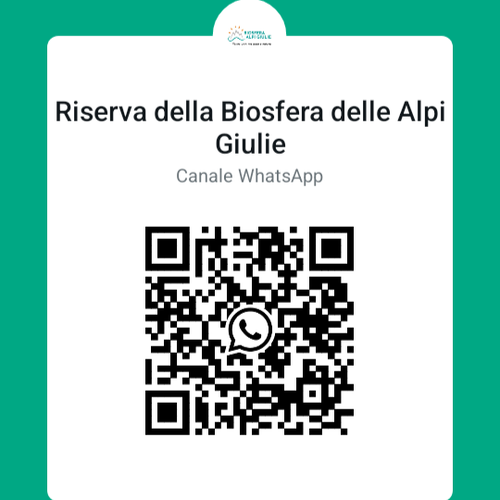 Codice QR WhatsApp Riserva della Biosfera Alpi Giulie